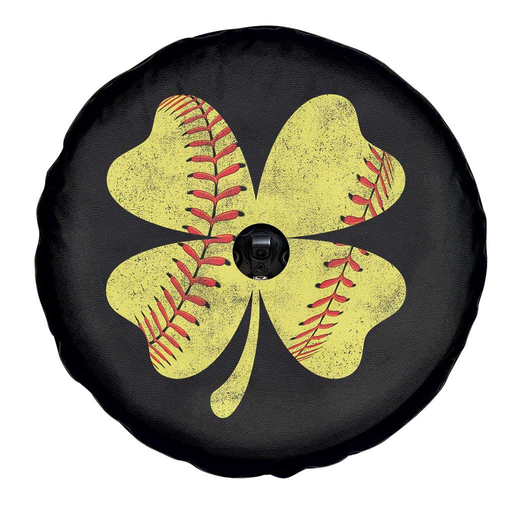 Softball St Patricks Day Irish Clover Sport Spare Tire Cover