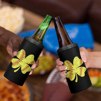 Softball St Patricks Day Irish Clover Sport 4 in 1 Can Cooler Tumbler