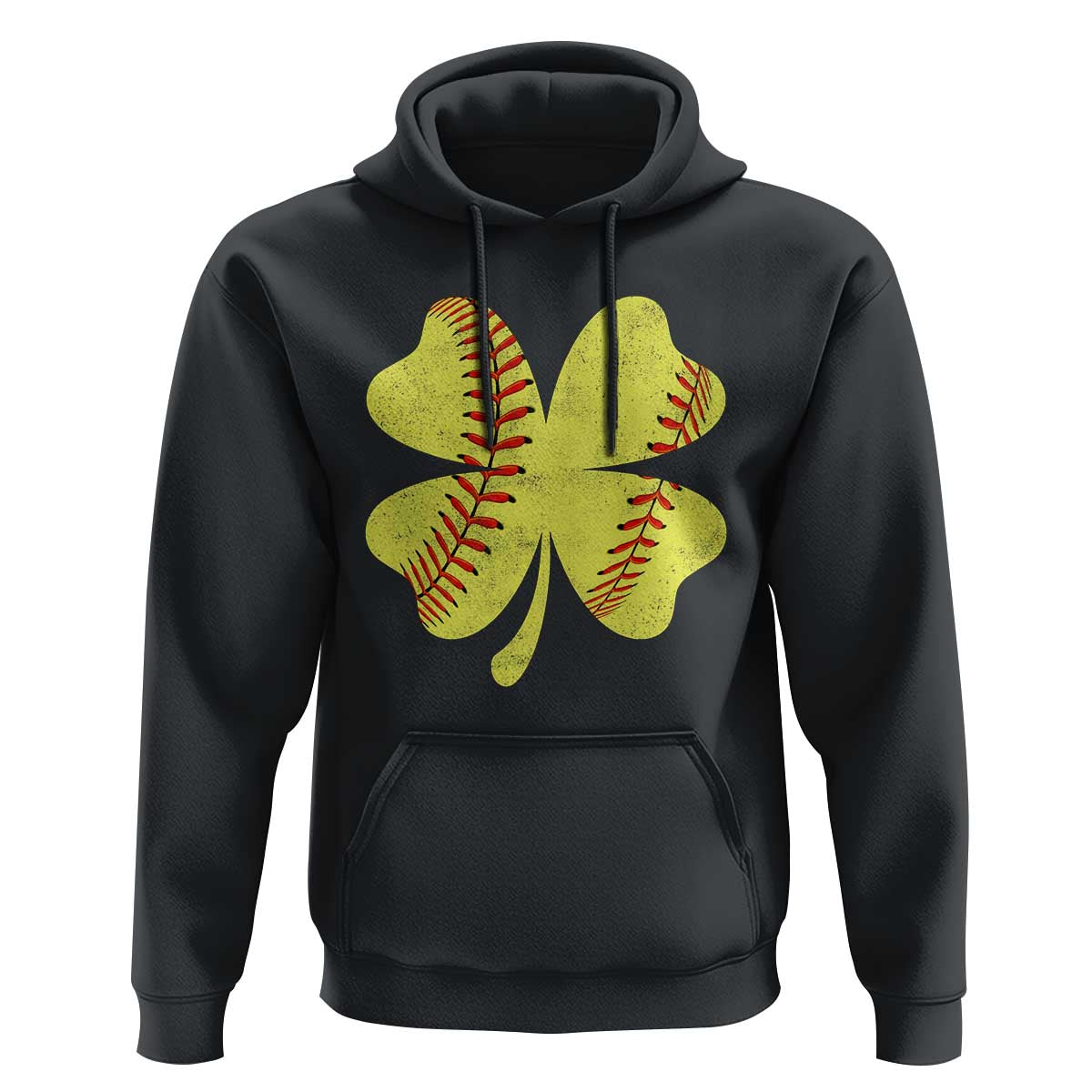 Softball St Patricks Day Irish Clover Sport Hoodie