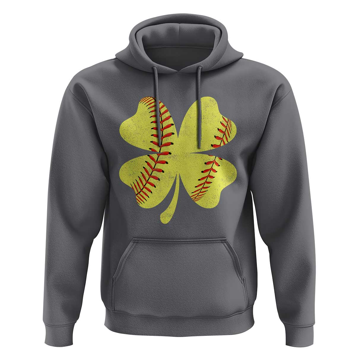 Softball St Patricks Day Irish Clover Sport Hoodie