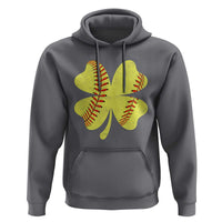Softball St Patricks Day Irish Clover Sport Hoodie