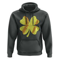 Softball St Patricks Day Irish Clover Sport Hoodie