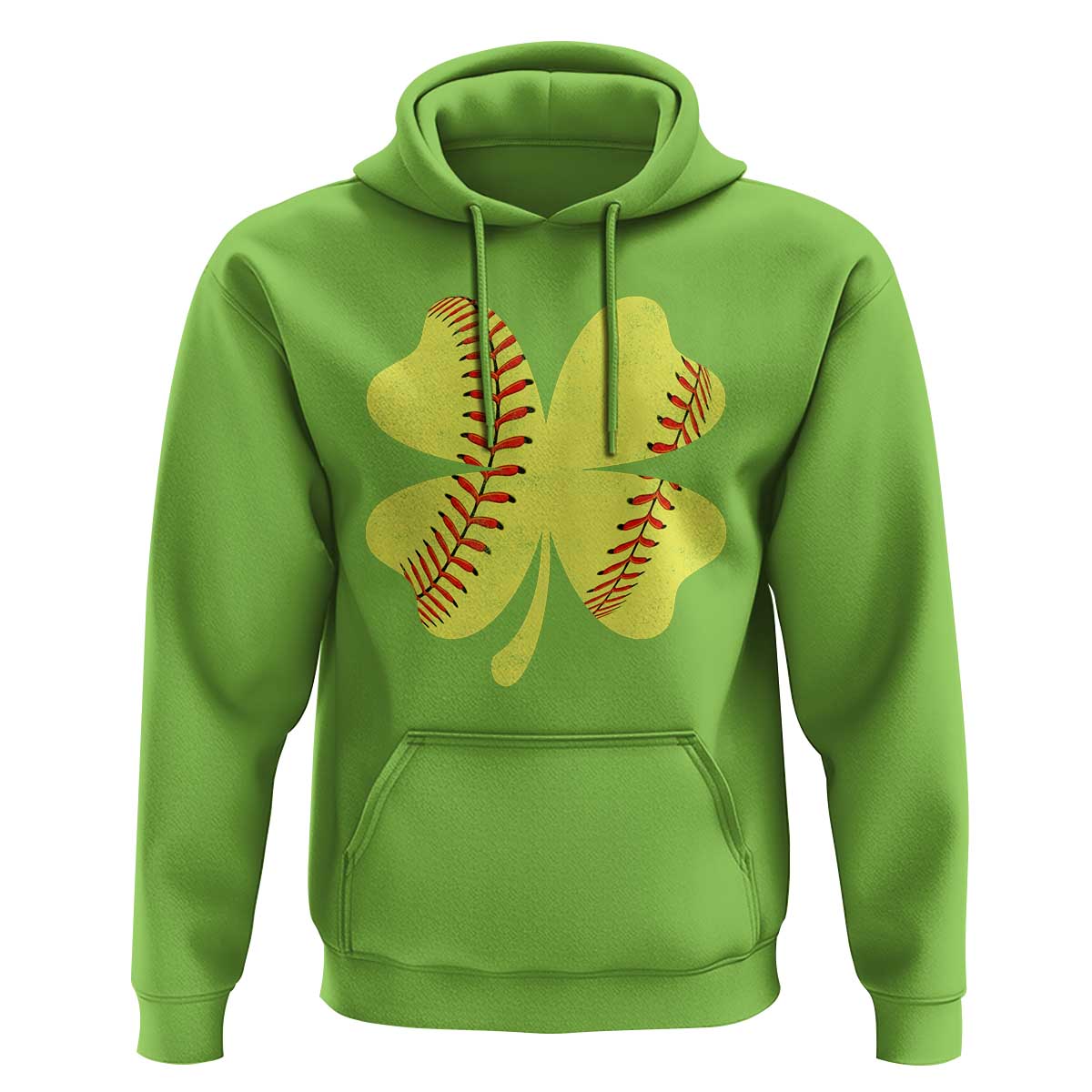 Softball St Patricks Day Irish Clover Sport Hoodie