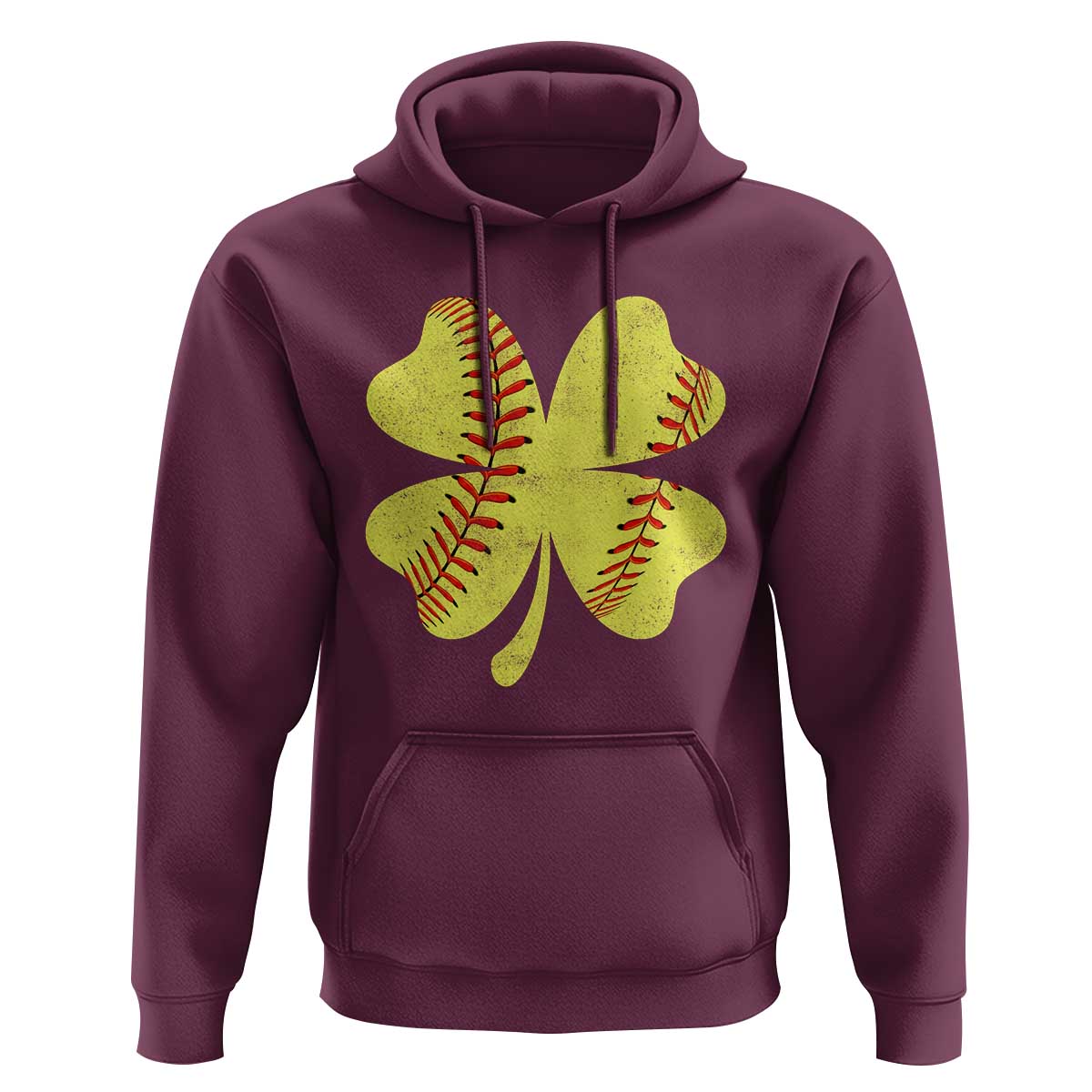 Softball St Patricks Day Irish Clover Sport Hoodie