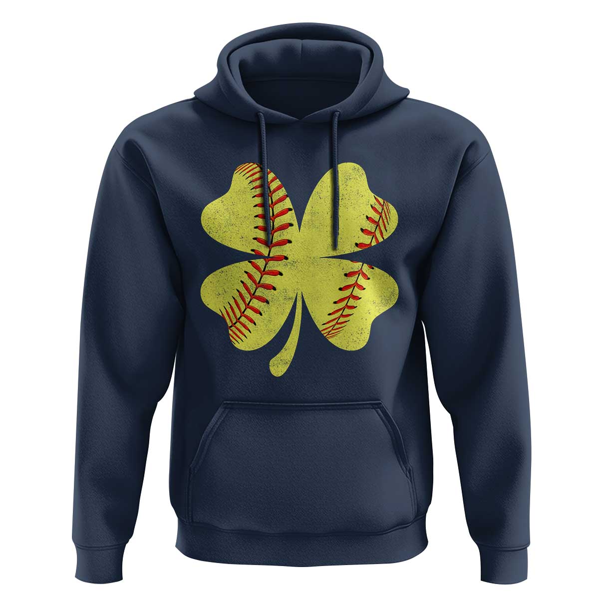 Softball St Patricks Day Irish Clover Sport Hoodie