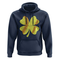Softball St Patricks Day Irish Clover Sport Hoodie