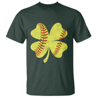 Softball St Patricks Day Irish Clover Sport T Shirt