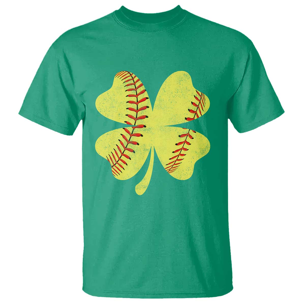 Softball St Patricks Day Irish Clover Sport T Shirt