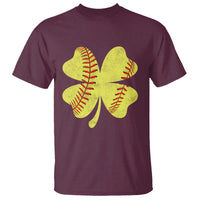 Softball St Patricks Day Irish Clover Sport T Shirt