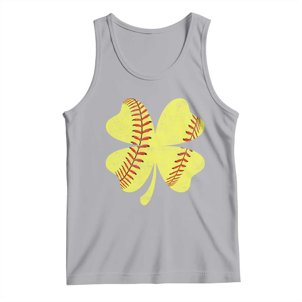 Softball St Patricks Day Irish Clover Sport Tank Top