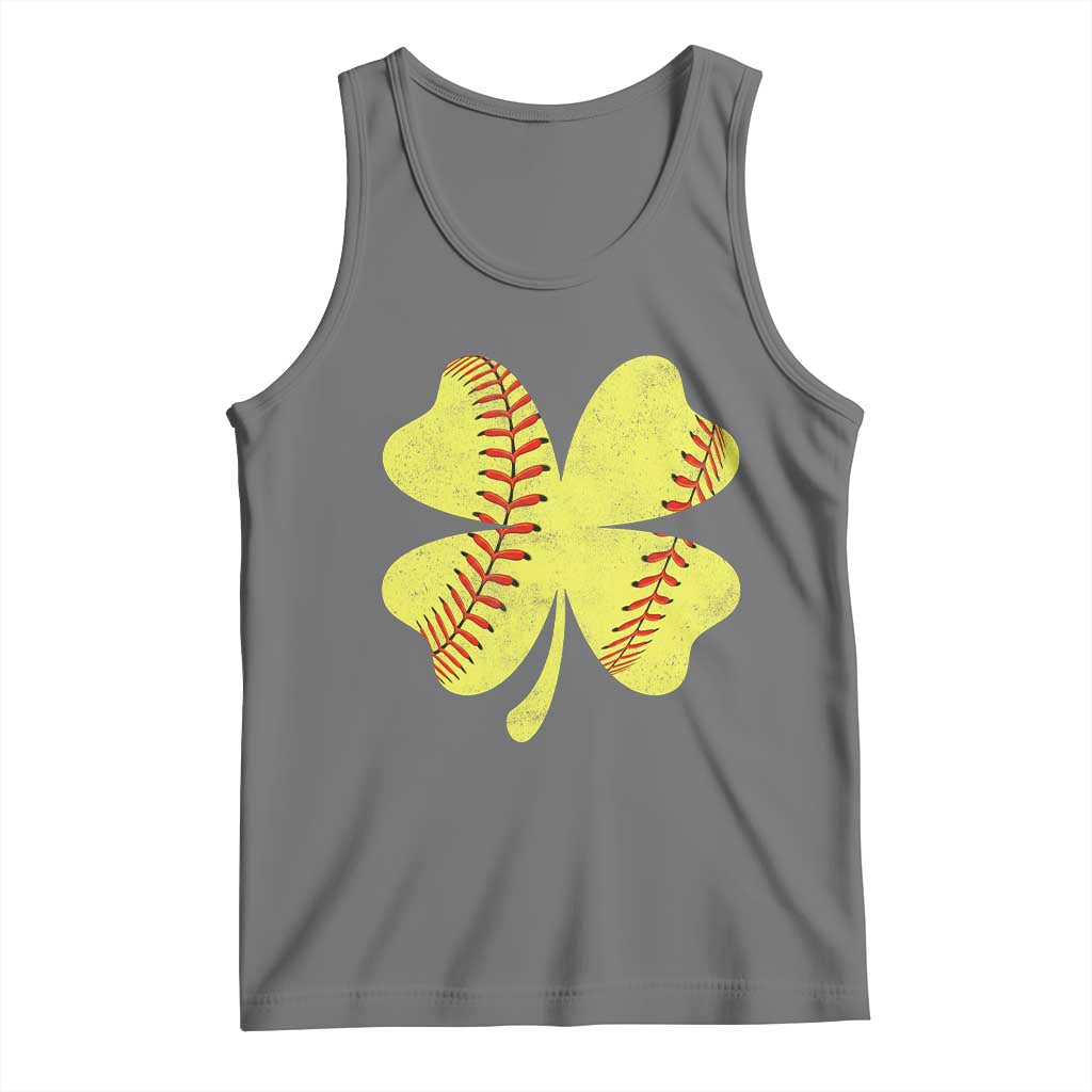 Softball St Patricks Day Irish Clover Sport Tank Top