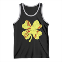 Softball St Patricks Day Irish Clover Sport Tank Top