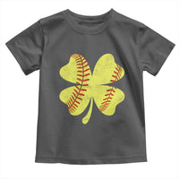 Softball St Patricks Day Irish Clover Sport Toddler T Shirt