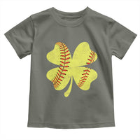 Softball St Patricks Day Irish Clover Sport Toddler T Shirt