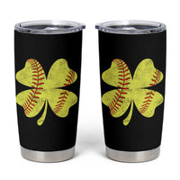 Softball St Patricks Day Irish Clover Sport Tumbler Cup