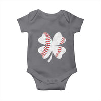 Funny Baseball St Patricks Day Vintage Clover Baby Onesie