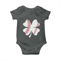 Funny Baseball St Patricks Day Vintage Clover Baby Onesie