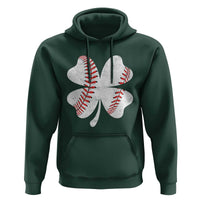 Funny Baseball St Patricks Day Vintage Clover Hoodie
