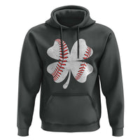 Funny Baseball St Patricks Day Vintage Clover Hoodie