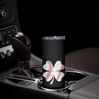 Funny Baseball St Patricks Day Vintage Clover Skinny Tumbler