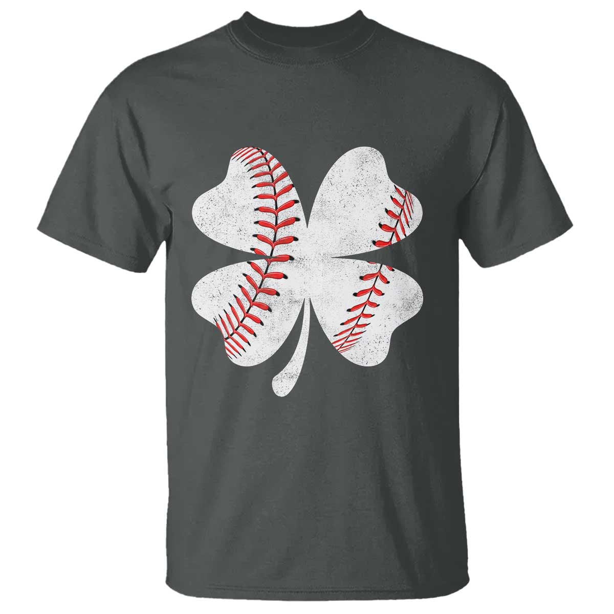 Funny Baseball St Patricks Day Vintage Clover T Shirt