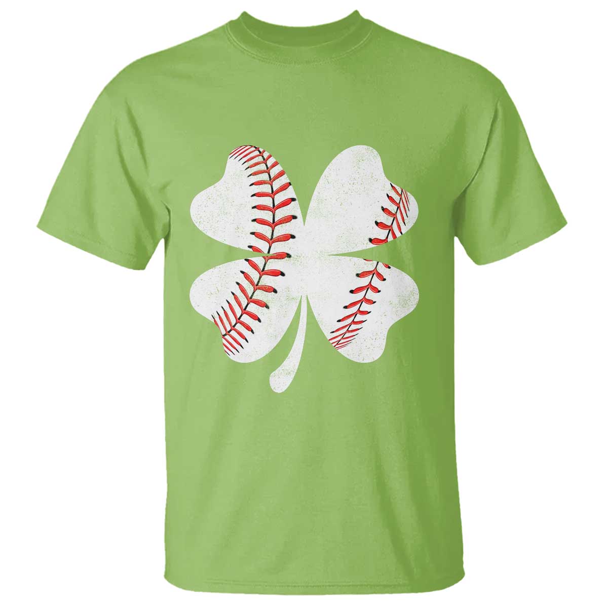 Funny Baseball St Patricks Day Vintage Clover T Shirt