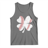 Funny Baseball St Patricks Day Vintage Clover Tank Top