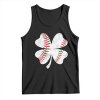 Funny Baseball St Patricks Day Vintage Clover Tank Top
