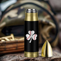 Funny Baseball St Patricks Day Distressed Shamrock Bullet Tumbler