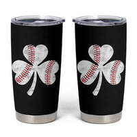 Funny Baseball St Patricks Day Distressed Shamrock Tumbler Cup