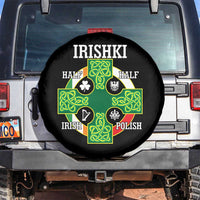 Irishki Half Irish Half Polish Spare Tire Cover Celtic Cross St Patricks