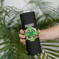 Irishki Half Irish Half Polish Skinny Tumbler Celtic Cross St Patricks