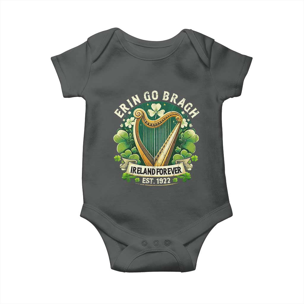 Irish Pride Baby Onesie Ireland Forever Erin Go Bragh Est 1922 Harp Shamrock