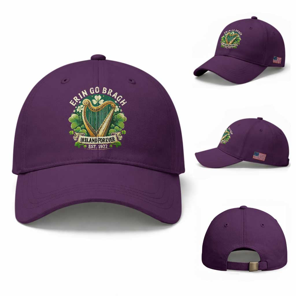 Irish Pride Baseball Cap Ireland Forever Erin Go Bragh Est 1922 Harp Shamrock