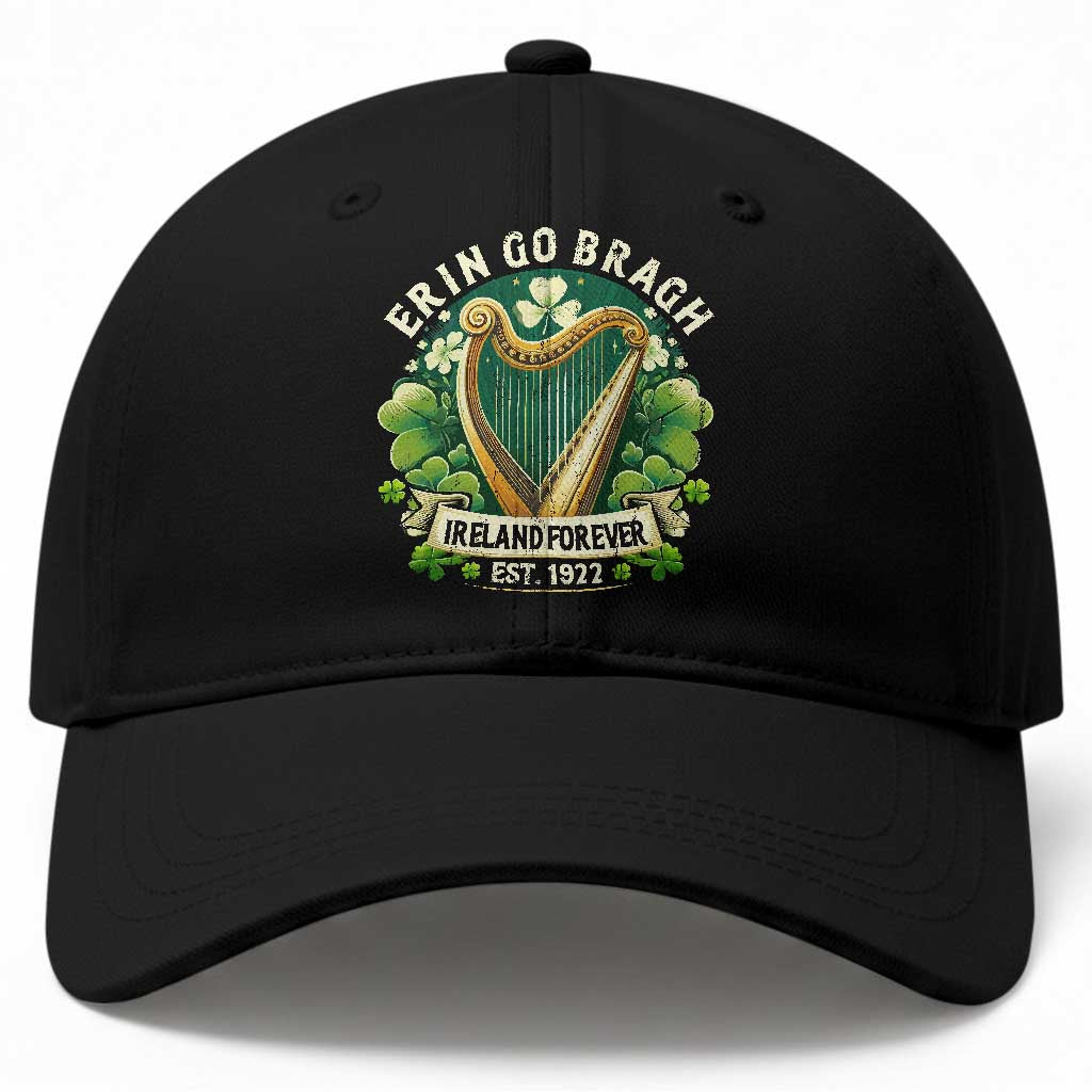 Irish Pride Baseball Cap Ireland Forever Erin Go Bragh Est 1922 Harp Shamrock