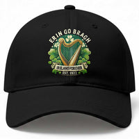 Irish Pride Baseball Cap Ireland Forever Erin Go Bragh Est 1922 Harp Shamrock