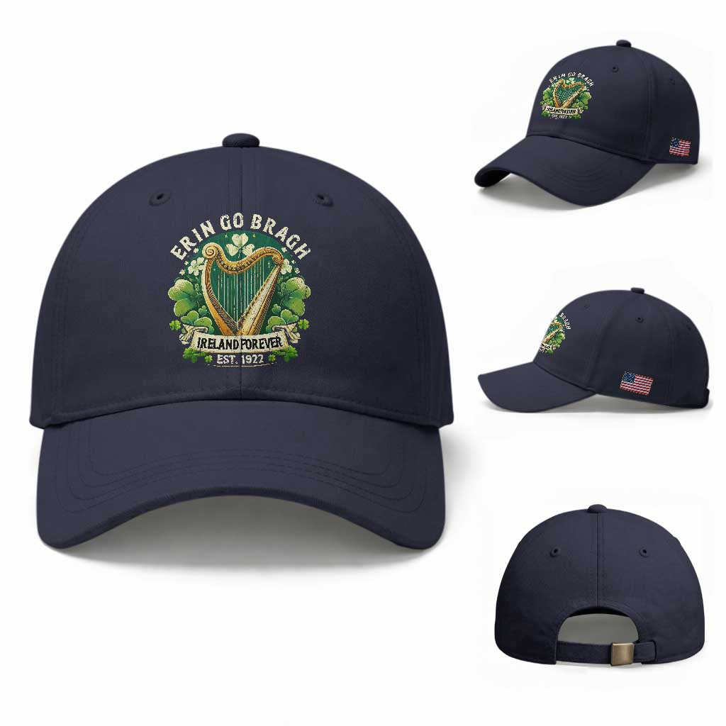 Irish Pride Baseball Cap Ireland Forever Erin Go Bragh Est 1922 Harp Shamrock