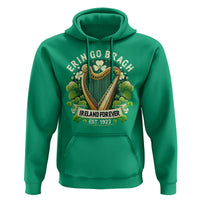 Irish Pride Hoodie Ireland Forever Erin Go Bragh Est 1922 Harp Shamrock