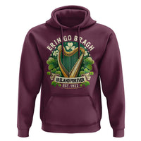 Irish Pride Hoodie Ireland Forever Erin Go Bragh Est 1922 Harp Shamrock
