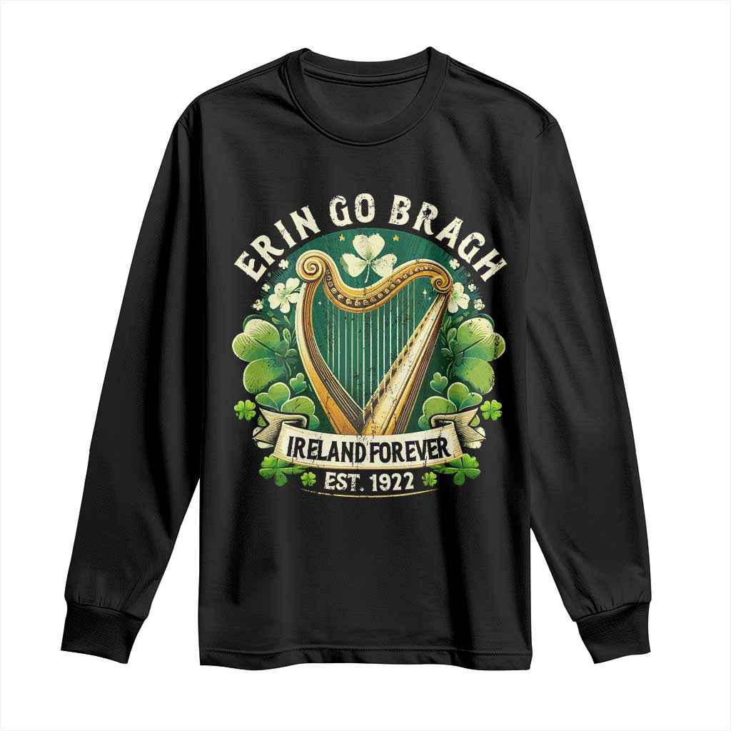 Irish Pride Long Sleeve Shirt Ireland Forever Erin Go Bragh Est 1922 Harp Shamrock
