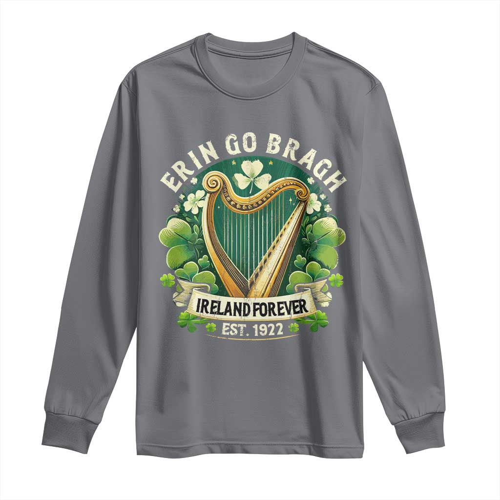 Irish Pride Long Sleeve Shirt Ireland Forever Erin Go Bragh Est 1922 Harp Shamrock