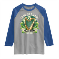Irish Pride Raglan Shirt Ireland Forever Erin Go Bragh Est 1922 Harp Shamrock