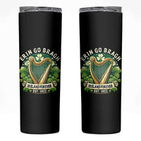 Irish Pride Skinny Tumbler Ireland Forever Erin Go Bragh Est 1922 Harp Shamrock