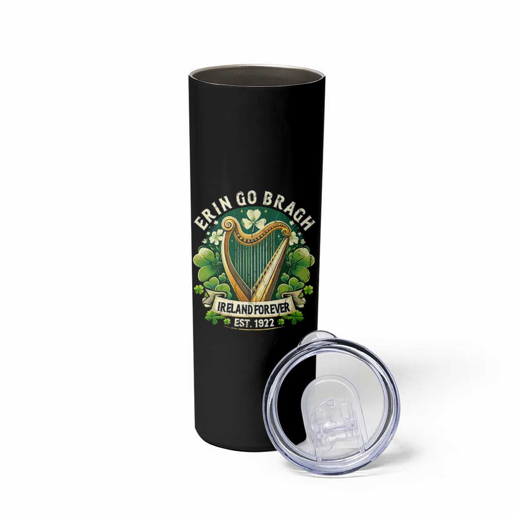 Irish Pride Skinny Tumbler Ireland Forever Erin Go Bragh Est 1922 Harp Shamrock