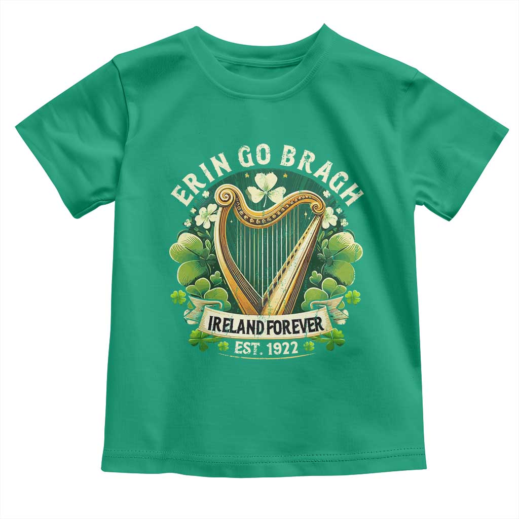Irish Pride Toddler T Shirt Ireland Forever Erin Go Bragh Est 1922 Harp Shamrock