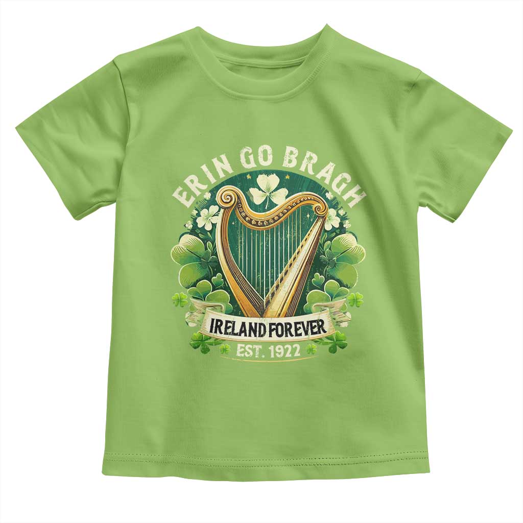 Irish Pride Toddler T Shirt Ireland Forever Erin Go Bragh Est 1922 Harp Shamrock