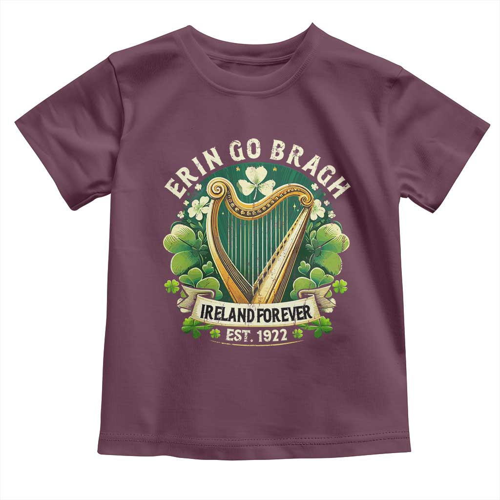 Irish Pride Toddler T Shirt Ireland Forever Erin Go Bragh Est 1922 Harp Shamrock
