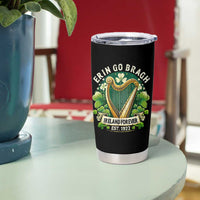Irish Pride Tumbler Cup Ireland Forever Erin Go Bragh Est 1922 Harp Shamrock