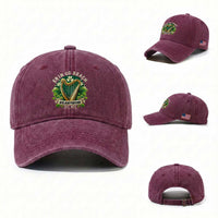 Irish Pride Washed Cotton Baseball Cap Ireland Forever Erin Go Bragh Est 1922 Harp Shamrock