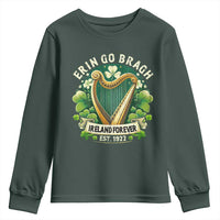 Irish Pride Youth Sweatshirt Ireland Forever Erin Go Bragh Est 1922 Harp Shamrock